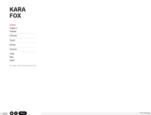 Tablet Screenshot of karafox.com